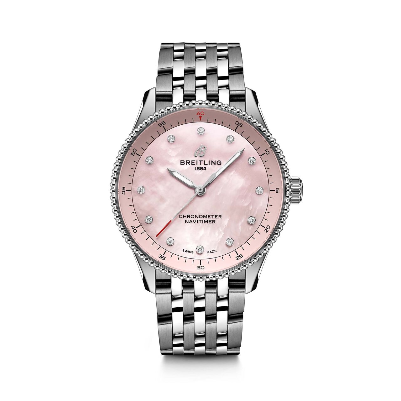 Breitling Navitimer Quartz mm Stainless Steel and Diamond A77320D91K1A1 image number 0